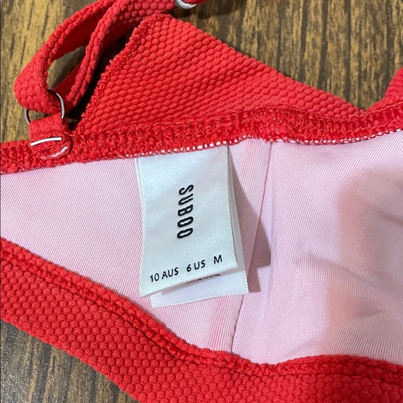 Red Ruffled Bikini Set - Picture 3 of 3